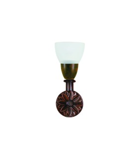 Landhaus Badezimmerlampe Tulpe Kristall