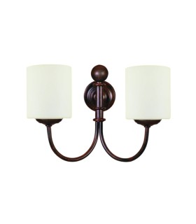 Forged iron Wall Light Fixture tulip opal
