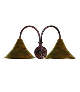 Country Wall Light Fixture large tulip